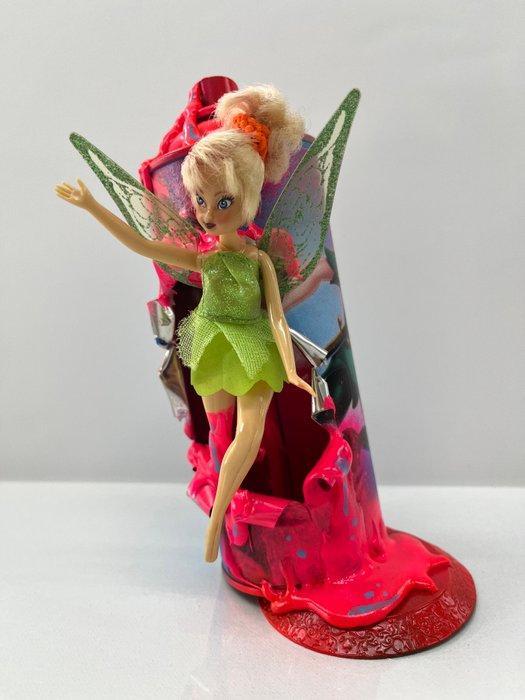 Alvin Silvrants - Peter Pan “Spraycan Art statue” Tinkerbell, Antiek en Kunst, Kunst | Schilderijen | Modern