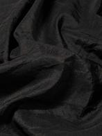 Taffettà Nero Effetto Seta Stropicciata - Meubelstof - 620