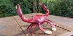 Sculpture, Zeldzaam uniek handgemaakt crab in rood