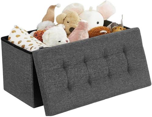 Opvouwbare zitbank - poef - ottoman - 80 liter - 76 x 38 x, Huis en Inrichting, Zetels | Voetbanken en poefs, Verzenden