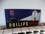 Plaque - Philips reclame messing ijzer, Antiek en Kunst, Antiek | Wandborden en Tegels