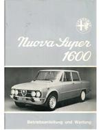 1975 ALFA ROMEO GIULIA NUOVA SUPER 1600 INSTRUCTIEBOEKJE D.., Ophalen of Verzenden