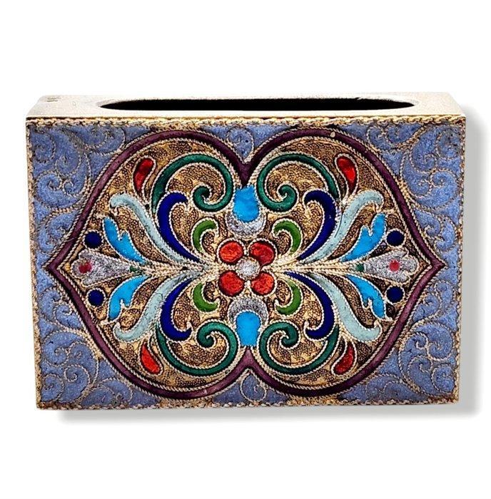 Luciferdooshouder - .875 (84 Zolotniki) zilver, Antiek en Kunst, Antiek | Zilver en Goud