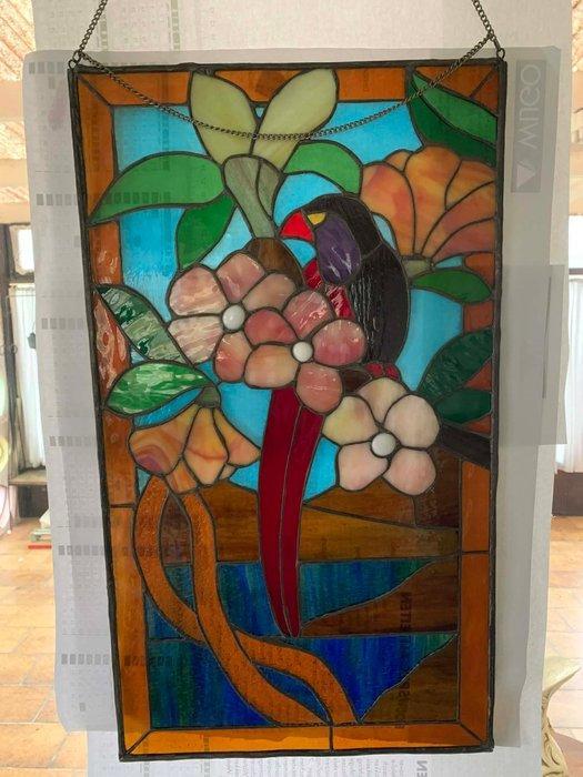 Glas-in-loodraam - Onbekend, Antiek en Kunst, Curiosa en Brocante