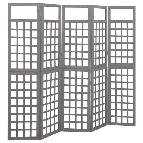vidaXL Kamerscherm/trellis met 5 panelen 201,5x180 cm, Huis en Inrichting, Woonaccessoires | Overige, Nieuw, Verzenden