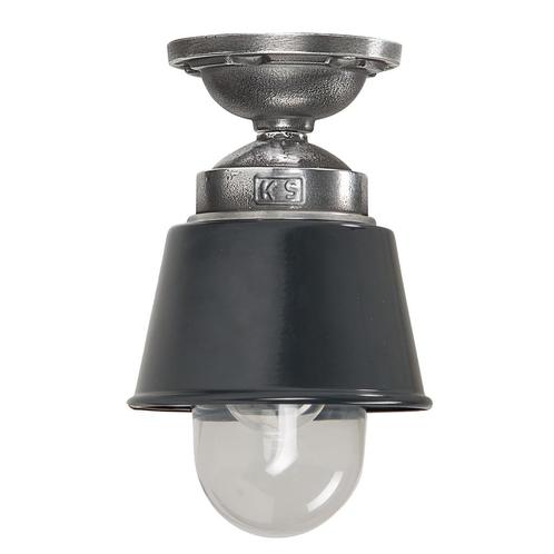 Plafondlampen Plafondlamp Kostas antraciet aluminium E27 bin, Huis en Inrichting, Lampen | Plafondlampen, Verzenden