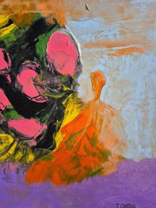 Frédérique Cantais (1966) - Imagination, Antiek en Kunst, Kunst | Schilderijen | Modern
