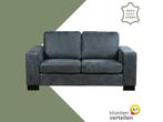 Leren bank Enjoy - 2 zits - Kenia Denim (blauw) - Poten, Antiek en Kunst, Ophalen of Verzenden