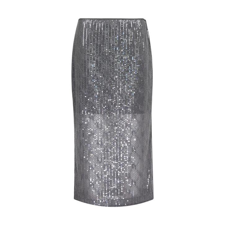 Liu Jo • grijze rok met pailletten • 36 (IT42), Kleding | Dames, Truien en Vesten, Grijs, Nieuw, Maat 36 (S), Verzenden