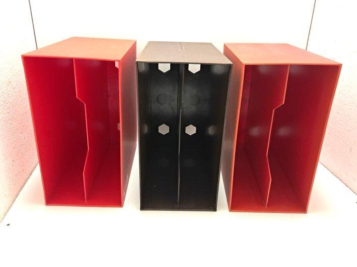 Discofoon/Boa inter - Rek (3) - Plastic - LP houders, Antiquités & Art, Antiquités | Meubles | Chaises & Canapés