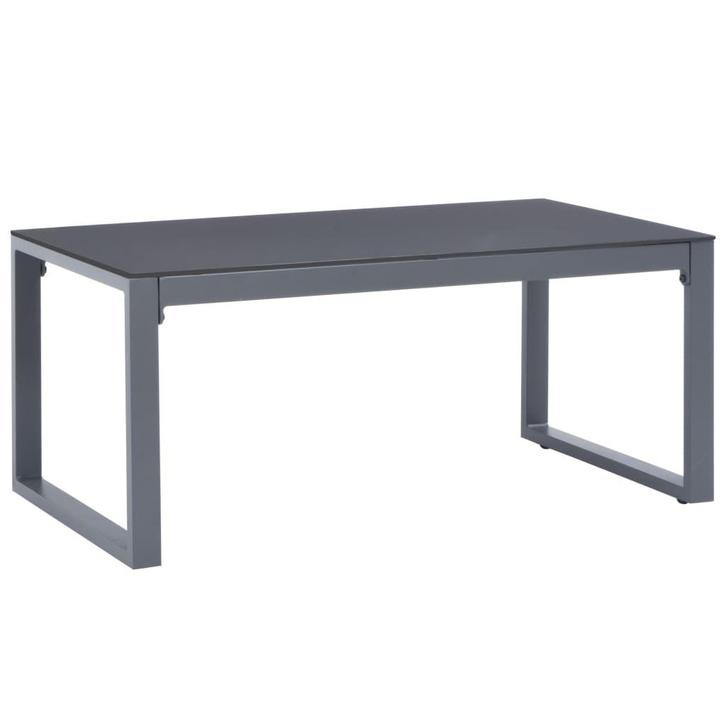 vidaXL Salontafel 90x50x40 cm aluminium, Huis en Inrichting, Tafels | Salontafels, Nieuw, Verzenden