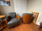 Fauteuil - Cuir - Paire Fauteuils Club - Retro stile