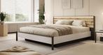Tweepersoonsbed - Grijs - Met gasliftsysteem - 180x200 cm, Huis en Inrichting, Slaapkamer | Bedden, Verzenden, Nieuw