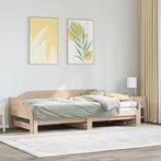 vidaXL Slaapbank met onderschuifbed 80x200 cm massief, Huis en Inrichting, Verzenden, Nieuw