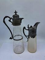 Albert Kohler - Carafe (2) - Klepkan - Verre, Étain -, Antiek en Kunst