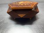 Sieradendoos - Zeshoekige marqueterie - Hout