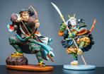 Ed van Rosmalen - Figuur - Twee Samurai beelden:  Kodanji