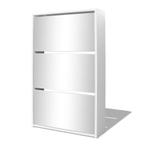 Witte schoenenkast met spiegel - Outlet deal - 35% eraf!, Huis en Inrichting, Kasten | Schoenenkasten, Verzenden, Nieuw, Modern, Stijlvol