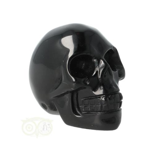 Zwarte Obsidiaan schedel Nr 18 - 83 gram, Handtassen en Accessoires, Edelstenen, Nieuw, Verzenden