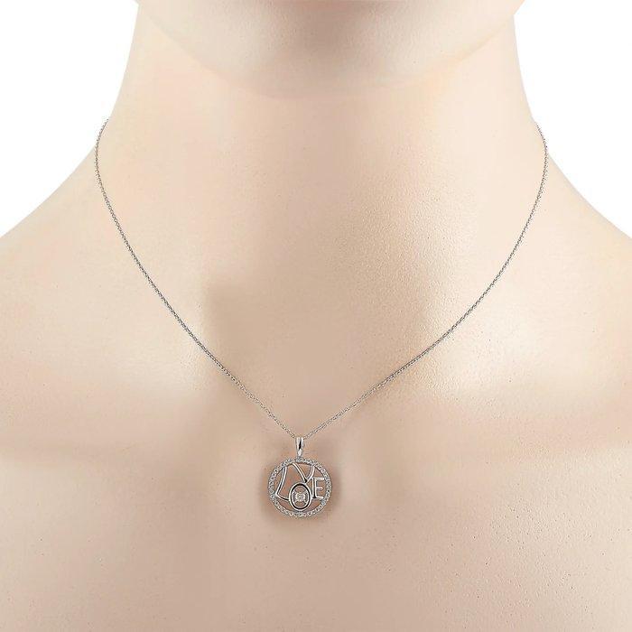 Halsketting - 14 karaat Witgoud, 14K witgouden 0,30 ct, Bijoux, Sacs & Beauté, Colliers