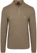BOSS Passerby Polo Taupe maat Maat 52/54 (L) Heren, Kleding | Heren, Polo's, Maat 52/54 (L), BOSS, Bruin, Verzenden