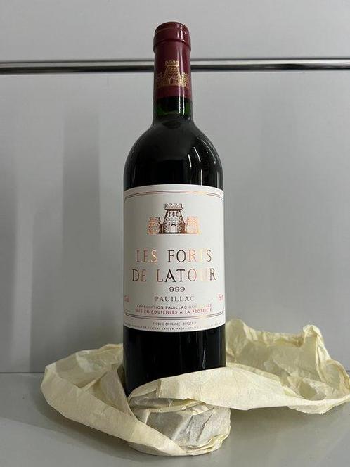 1999 Chateau Latour, Les Forts de Latour - Pauillac - 1 Fles, Verzamelen, Wijnen