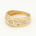 Ring - 18 karaat Geel goud Diamant (Natuurlijk), Handtassen en Accessoires, Ringen, Nieuw