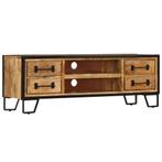 vidaXL Tv-meubel met lades 120x30x40 cm massief mangohout, Huis en Inrichting, Verzenden, Nieuw