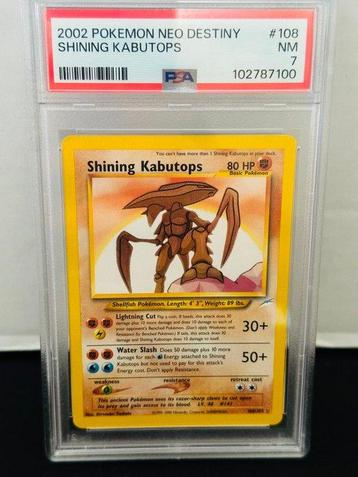 Pokémon - 1 Graded card - Shining kabutops - PSA 7, Hobby en Vrije tijd, Verzamelkaartspellen | Pokémon, Nieuw