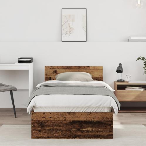 vidaXL Bedframe Oude Hout 90x200 cm Bewerkt Hout, Huis en Inrichting, Slaapkamer | Bedden, Nieuw, Verzenden