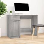 vidaXL Bureau 100x50x75 cm bewerkt hout grijs sonoma, Verzenden, Nieuw