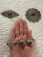 Zonder minimumprijs - 3-delige sieradenset Zilver Carneool -