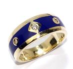 Bague - 14 carats Or jaune -  0.09ct. tw. Diamant, Nieuw