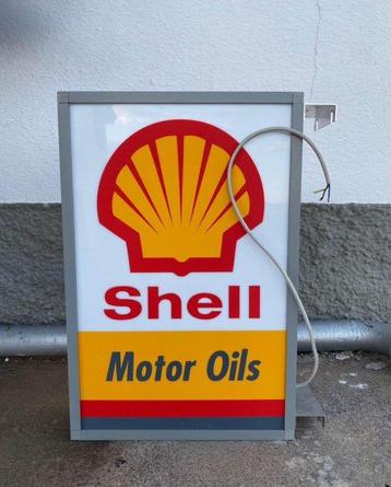 Enseigne lumineuse - Panneau lumineux Shell Motor Oils - beschikbaar voor biedingen