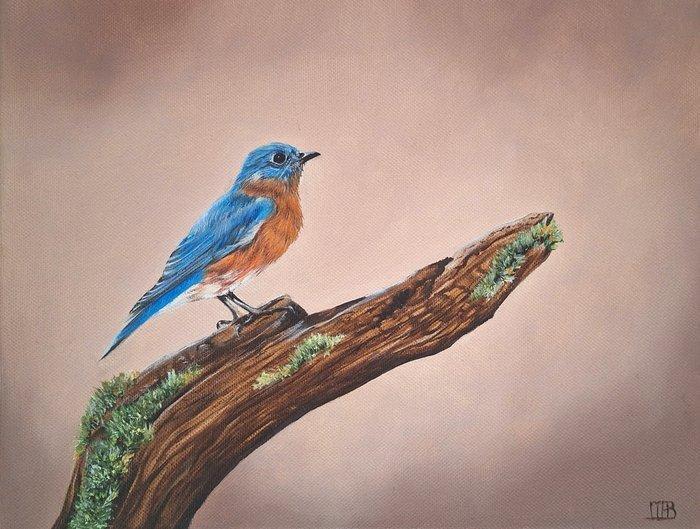 Mireille Both (1970) - Bluebird, Antiek en Kunst, Kunst | Schilderijen | Modern