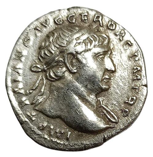 Romeinse Rijk. Trajan (98-117 n.Chr.). Denarius Rome 103-111, Postzegels en Munten, Munten | Europa | Niet-Euromunten