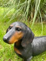 Figurine - Teckel Hond (tuin)beeldje , Dachshund - Résine