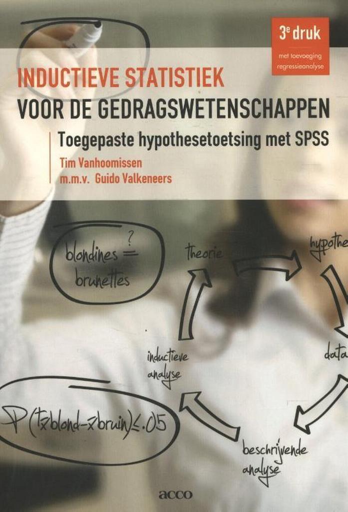 Inductieve statistiek voor de gedragswetenschappen, Livres, Psychologie, Envoi