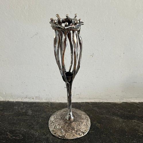 Corry Ammerlaan - van Niekerk - Kandelaar (2) - Verzilverd, Antiek en Kunst, Curiosa en Brocante