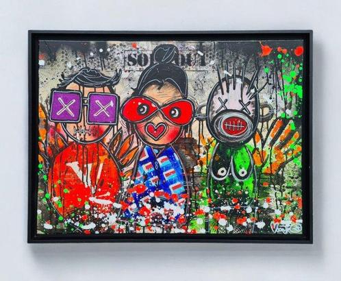 Moontje - Say Hi to eachother., Antiek en Kunst, Kunst | Schilderijen | Modern