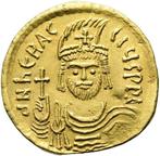 Byzantijnse Rijk. Heraclius (610-641 n.Chr.). Solidus, Postzegels en Munten