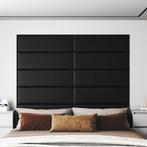 vidaXL Wandpanelen 12 st 3,24 m² 90x30 cm kunstleer zwart, Doe-het-zelf en Bouw, Platen en Panelen, Verzenden, Nieuw