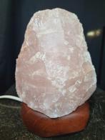 Grote Natuurlijke Rozenkwarts lamp met verlichting, Verzamelen, Mineralen en Fossielen