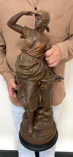 Auguste Moreau (1834-1917) - Groot - sculptuur, Tempéte, Antiek en Kunst