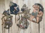 4 wayang kulit poppen - Java - Indonesië, Antiek en Kunst