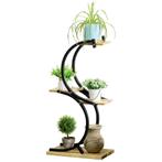 Plantenrek - Bloementrap - Zwart, Tuin en Terras, Ophalen of Verzenden, Nieuw