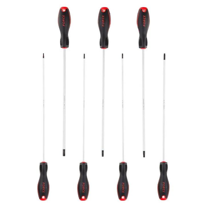 FORCE Schroevendraaier set Torx extra lang 7-delig, Doe-het-zelf en Bouw, Gereedschap | Handgereedschap, Nieuw, Ophalen of Verzenden