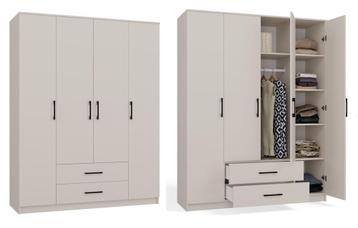 Kledingkast paris  creme 160x52x200 (Kledingkasten) beschikbaar voor biedingen