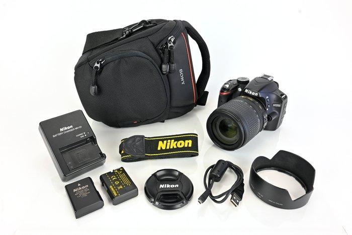 Nikon D3200 + AF-s 18-55mm VR + cameratas Digitale reflex, Audio, Tv en Foto, Fotocamera's Digitaal