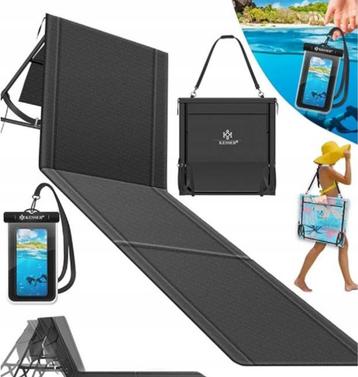 2x verstelbare strandstoel / ligstoel / strandhandoek - met beschikbaar voor biedingen
